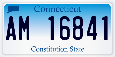 CT license plate AM16841