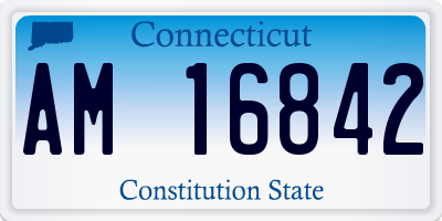 CT license plate AM16842