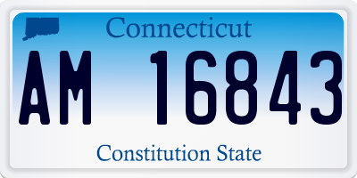 CT license plate AM16843