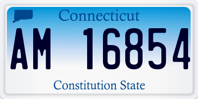 CT license plate AM16854