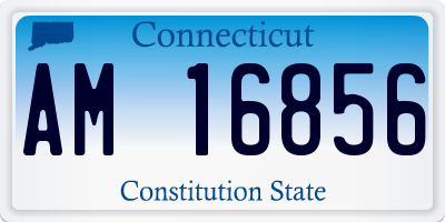 CT license plate AM16856