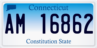 CT license plate AM16862