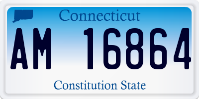 CT license plate AM16864