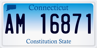 CT license plate AM16871
