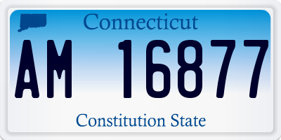 CT license plate AM16877