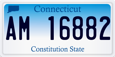 CT license plate AM16882