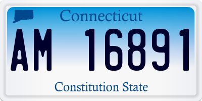 CT license plate AM16891