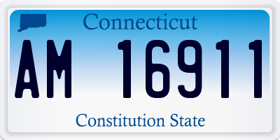 CT license plate AM16911
