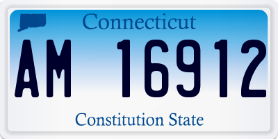 CT license plate AM16912