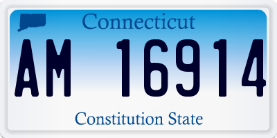 CT license plate AM16914