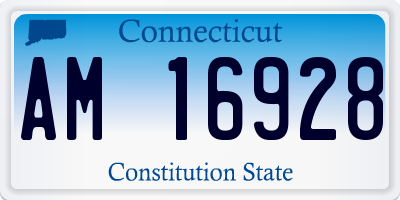 CT license plate AM16928