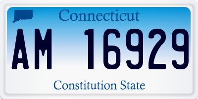CT license plate AM16929