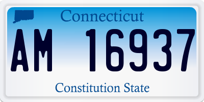 CT license plate AM16937