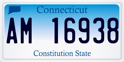 CT license plate AM16938