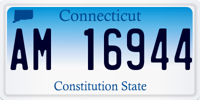 CT license plate AM16944