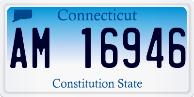 CT license plate AM16946
