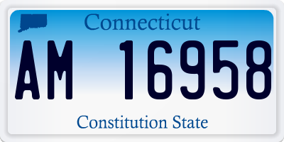 CT license plate AM16958