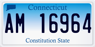 CT license plate AM16964