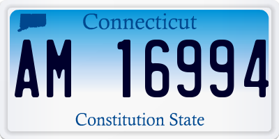 CT license plate AM16994