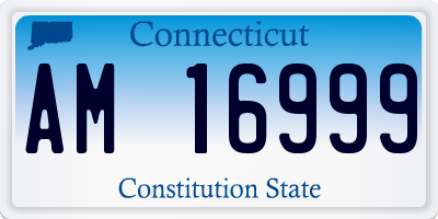 CT license plate AM16999