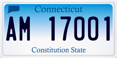 CT license plate AM17001