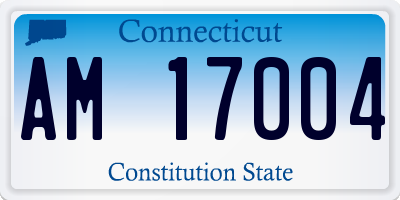 CT license plate AM17004