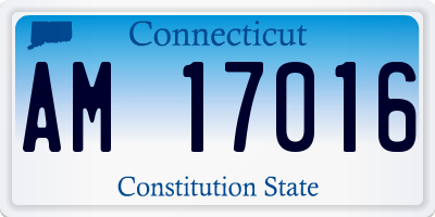 CT license plate AM17016