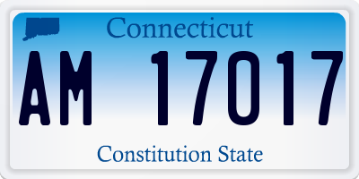 CT license plate AM17017