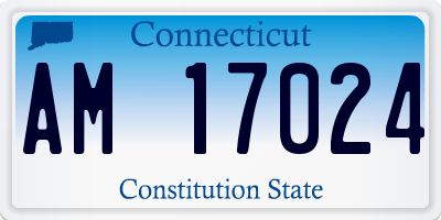 CT license plate AM17024