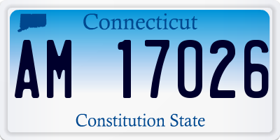 CT license plate AM17026