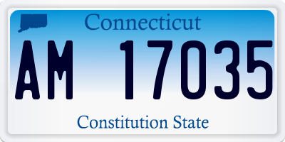 CT license plate AM17035