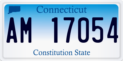 CT license plate AM17054