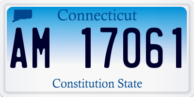 CT license plate AM17061