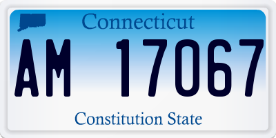 CT license plate AM17067