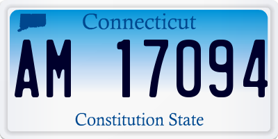 CT license plate AM17094
