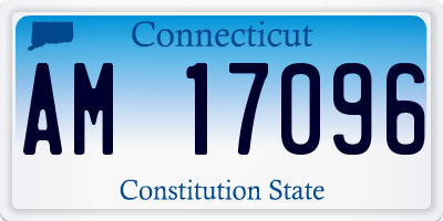 CT license plate AM17096