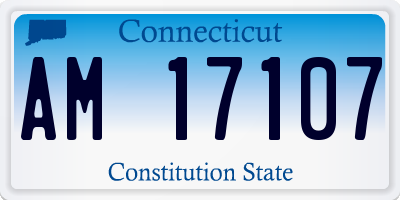 CT license plate AM17107