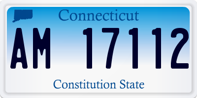 CT license plate AM17112