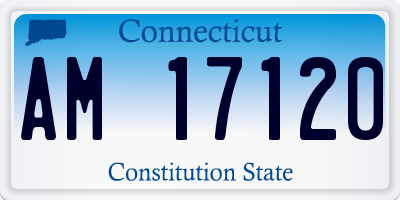 CT license plate AM17120