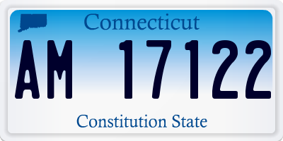 CT license plate AM17122