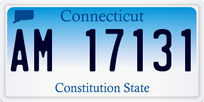 CT license plate AM17131
