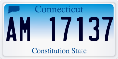 CT license plate AM17137