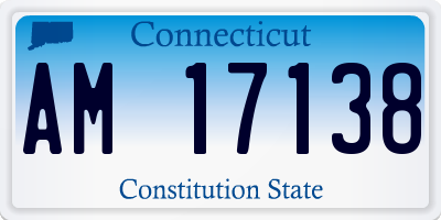 CT license plate AM17138