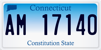 CT license plate AM17140