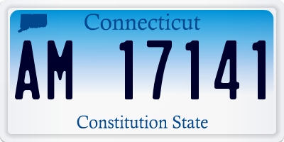 CT license plate AM17141