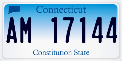 CT license plate AM17144