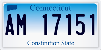 CT license plate AM17151