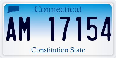 CT license plate AM17154