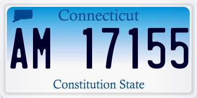 CT license plate AM17155