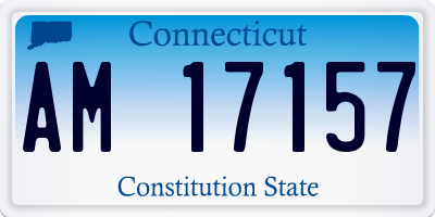 CT license plate AM17157